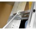 Werner Abru ALadder Complete Loft hatch door catch latch twist for wood board 22mm with Stowage Pole and Hook 1250mm 2 and 3 section loft ladder