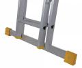 WERNER 4.4m  BOX SECTION DOUBLE EXTENSION LADDER 7224418